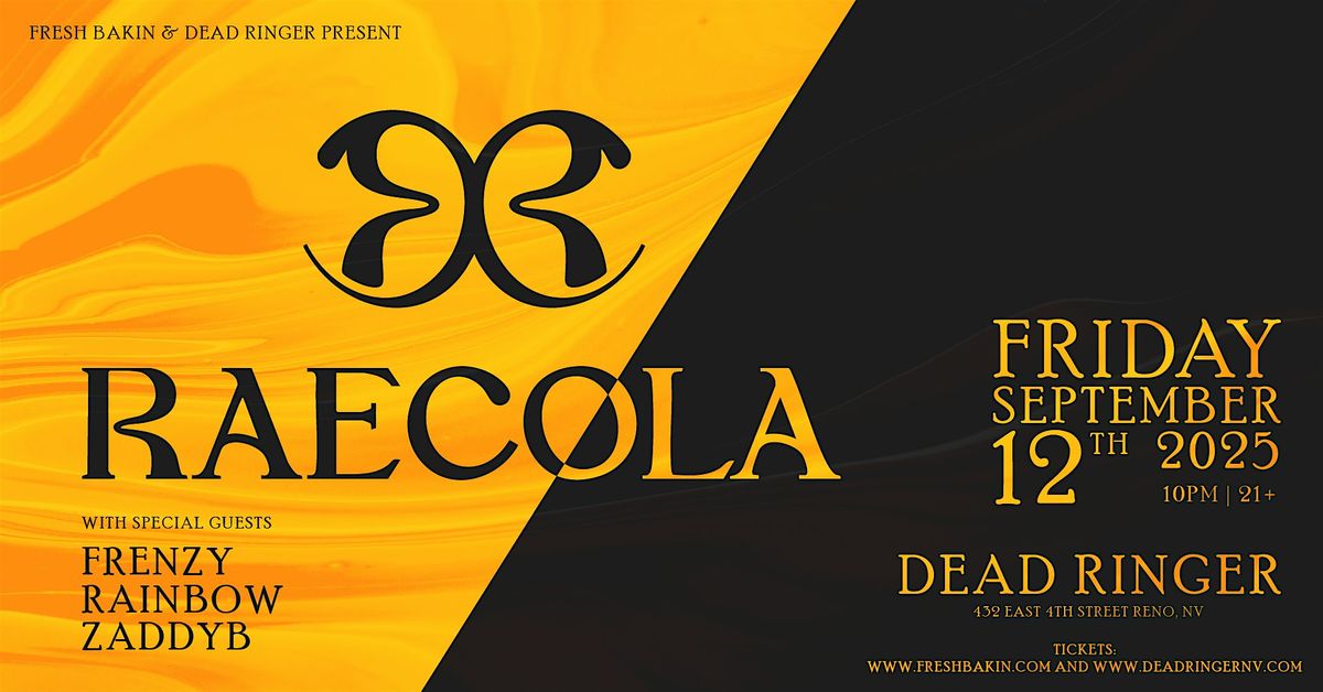 Raecola at Dead Ringer, 12 September | Event in Reno | AllEvents
