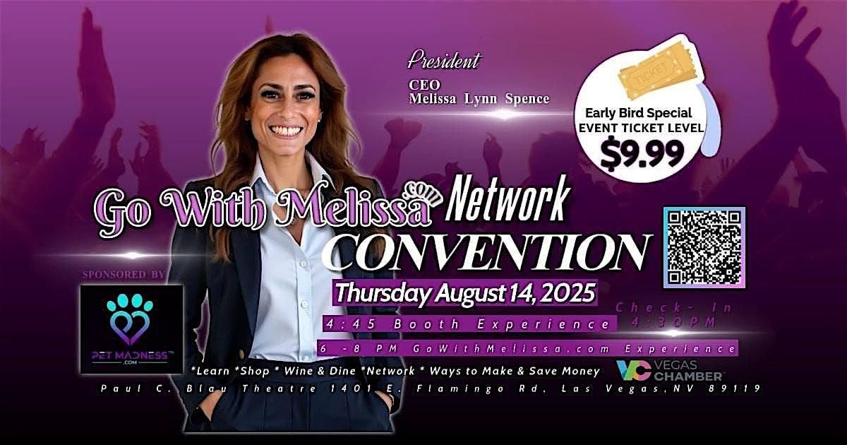 GoWithMelissa.com Network Convention 2025, 14 August | Event in Las Vegas | AllEvents
