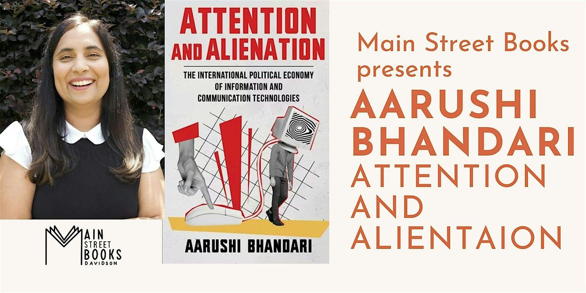 Aarushi Bhandari : Attention and Alienation, 11 September | Event in Davidson | AllEvents
