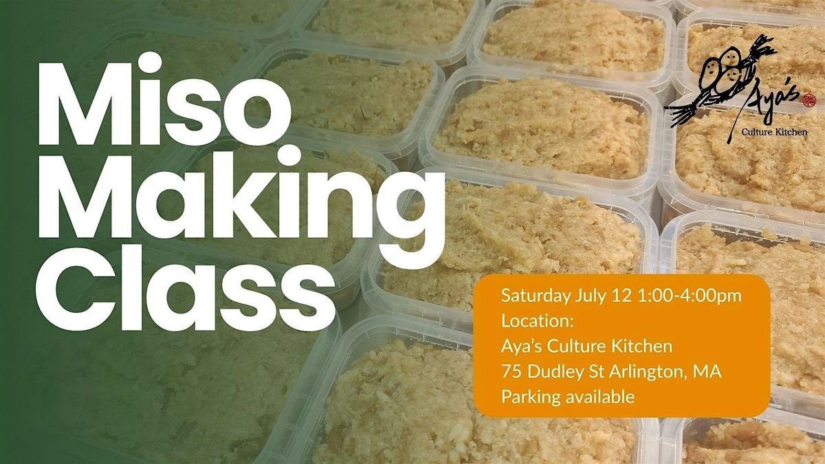 Miso Making Class, 12 July | Event in Arlington | AllEvents