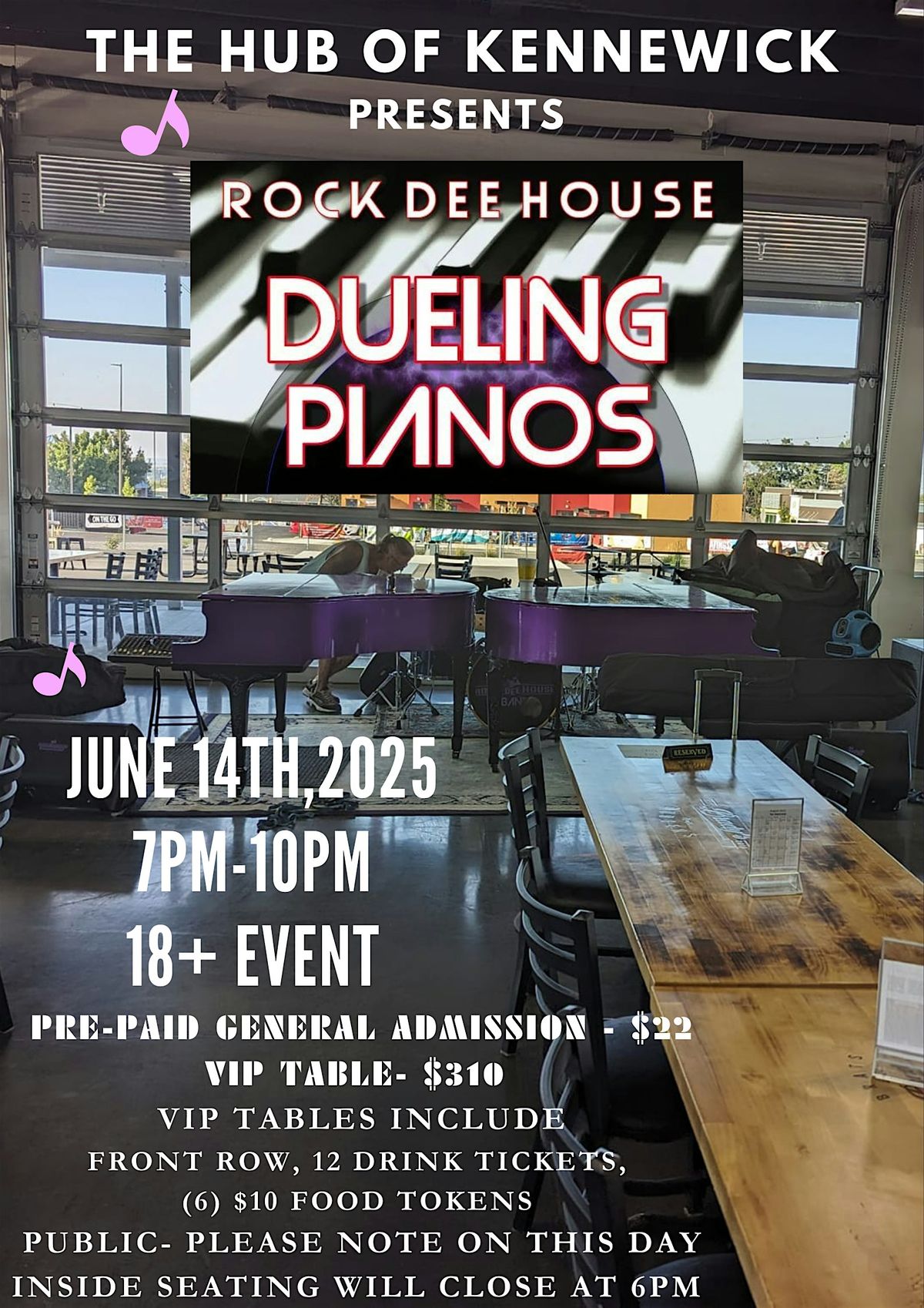 DUELING PIANOS- ROCK DEE HOUSE, 14 June | Event in Kennewick | AllEvents