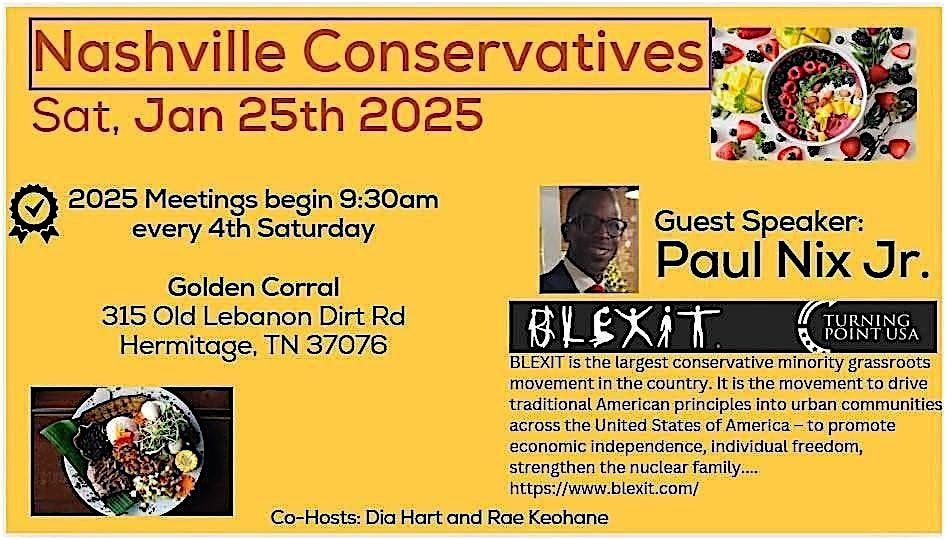 Nashville Conservatives Breakfast Club Meeting | Event in Nashville | AllEvents