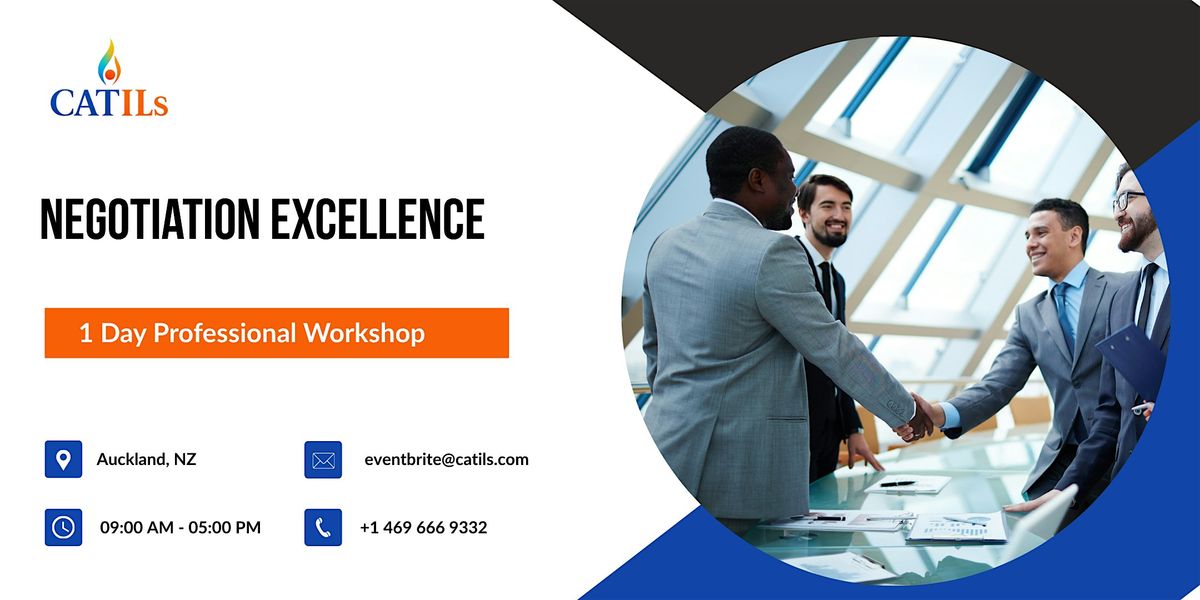 Negotiation Excellence – 1 Day Professional Workshop in Auckland, NZ, 4 December | Event in Albany | AllEvents