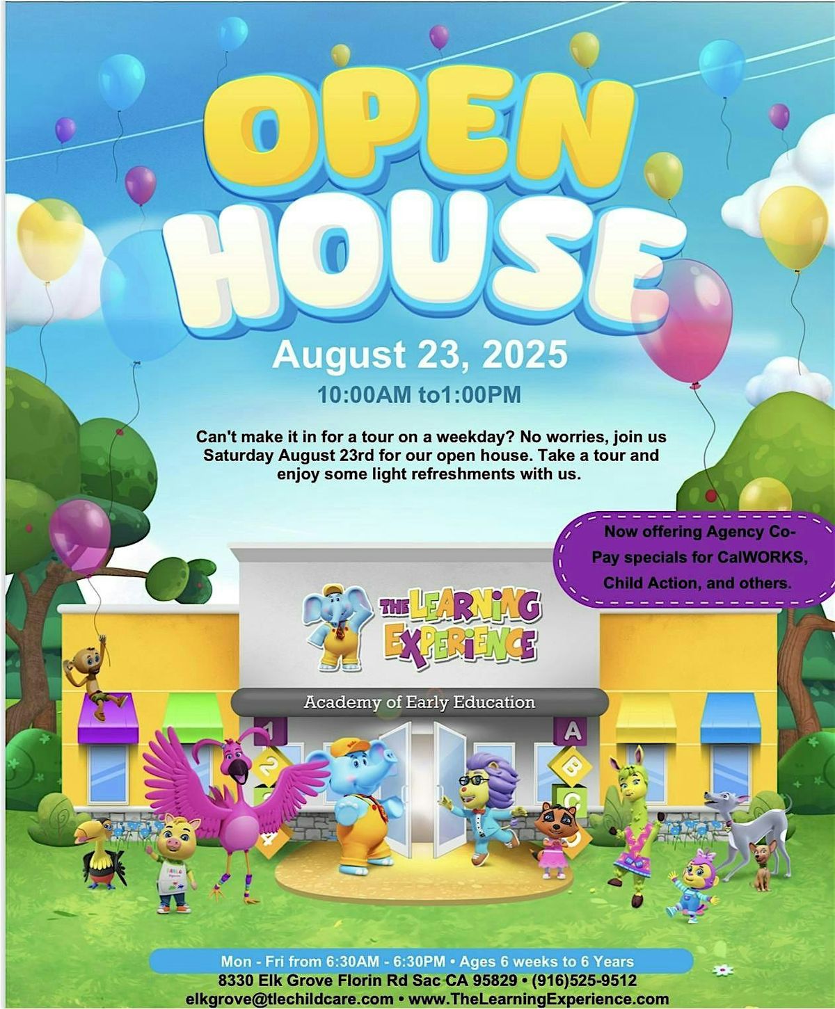 Open House, 23 August | Event in Sacramento | AllEvents