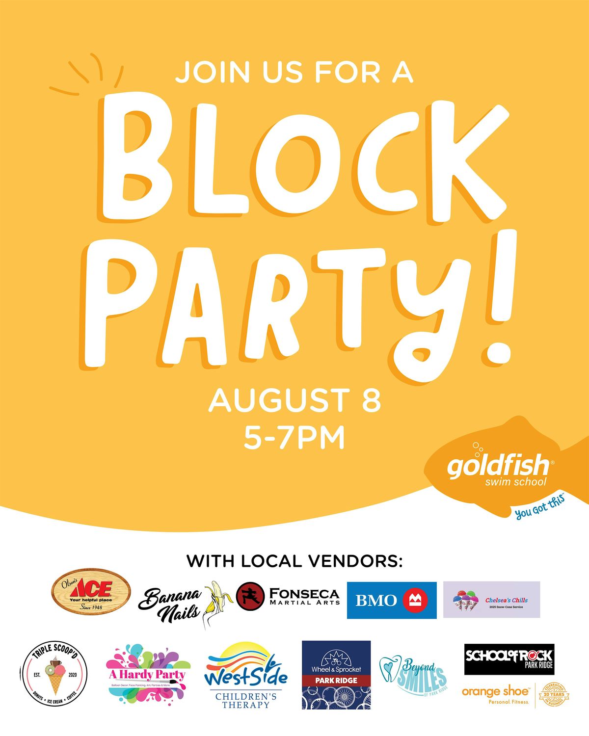 Make a Splash at Our 4th Annual Block Party!, 8 August | Event in Park Ridge | AllEvents