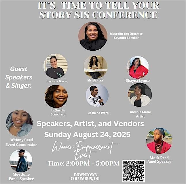 IT'S TIME TO TELL YOUR  STORY SIS CONFERENCE, 24 August | Event in Columbus | AllEvents