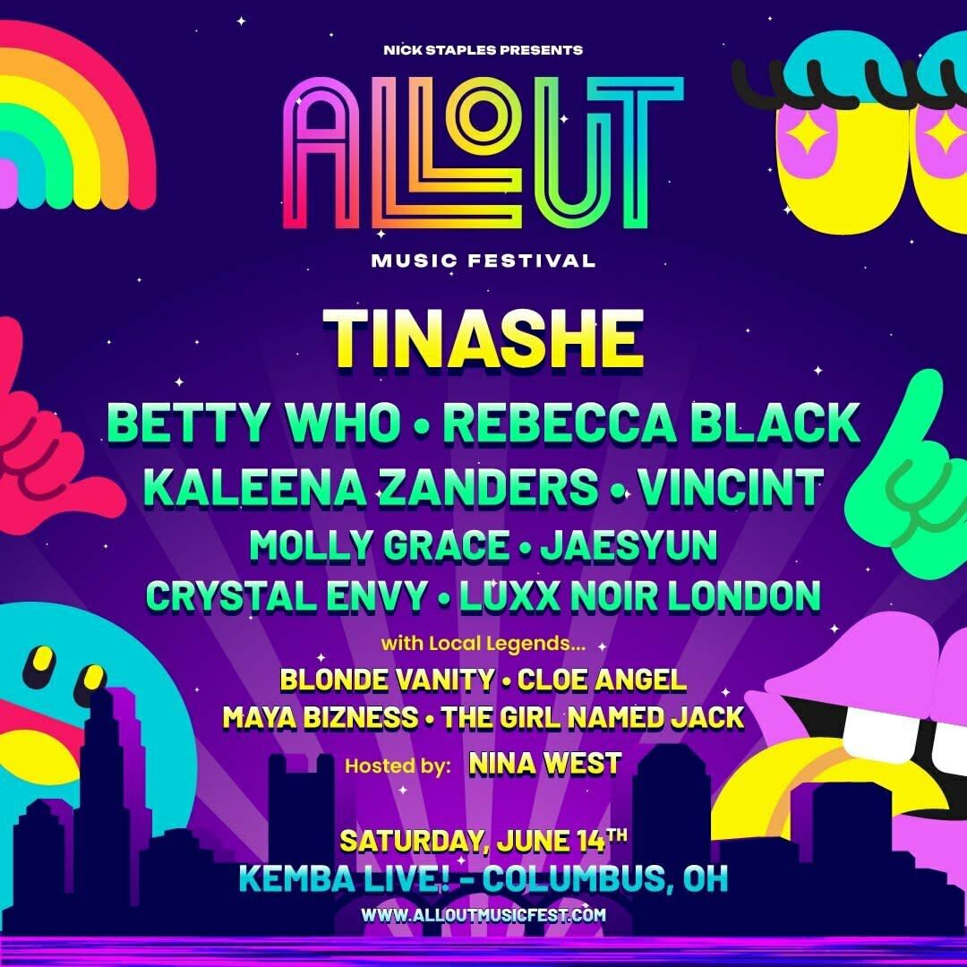 All Out Music Festival - Tinashe at KEMBA LIVE!, 14 June | Event in Columbus | AllEvents