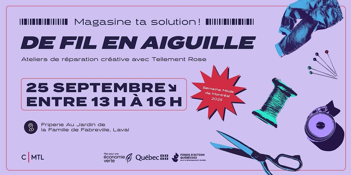 Magasine ta solution! - De fil en aiguille, 25 September | Event in Laval | AllEvents
