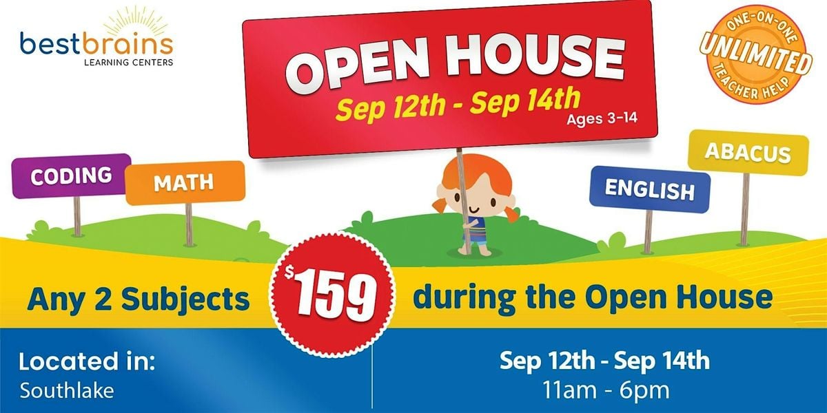 Tutoring for Kids! New Location - Let's celebrate!, 12 September | Event in Southlake | AllEvents