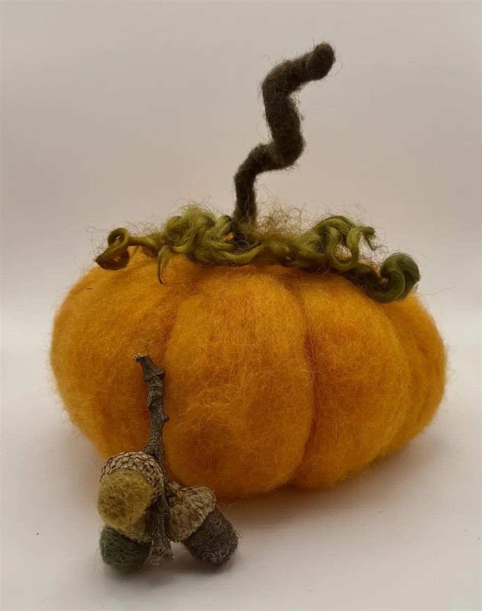 Wooly Pumpkin & Acorns Autumn Needle Felting Workshop, 22 October | Event in South Kingstown | AllEvents