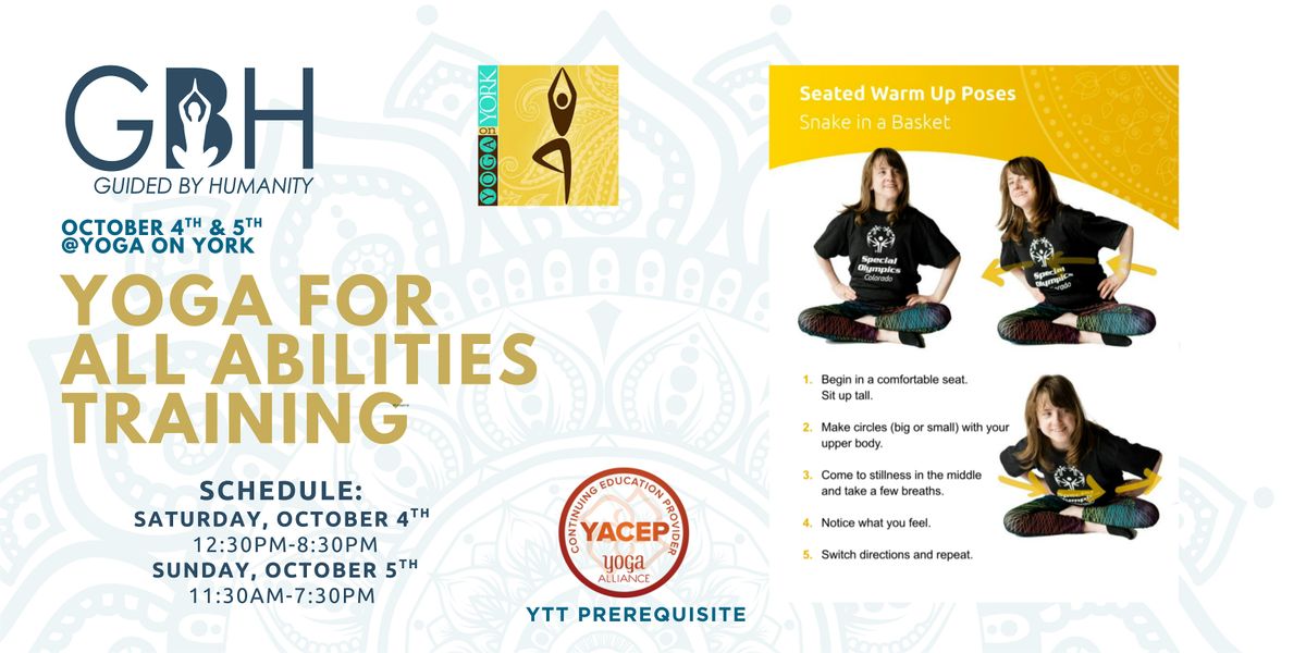 Yoga for All Abilities Training, 4 October | Event in York | AllEvents