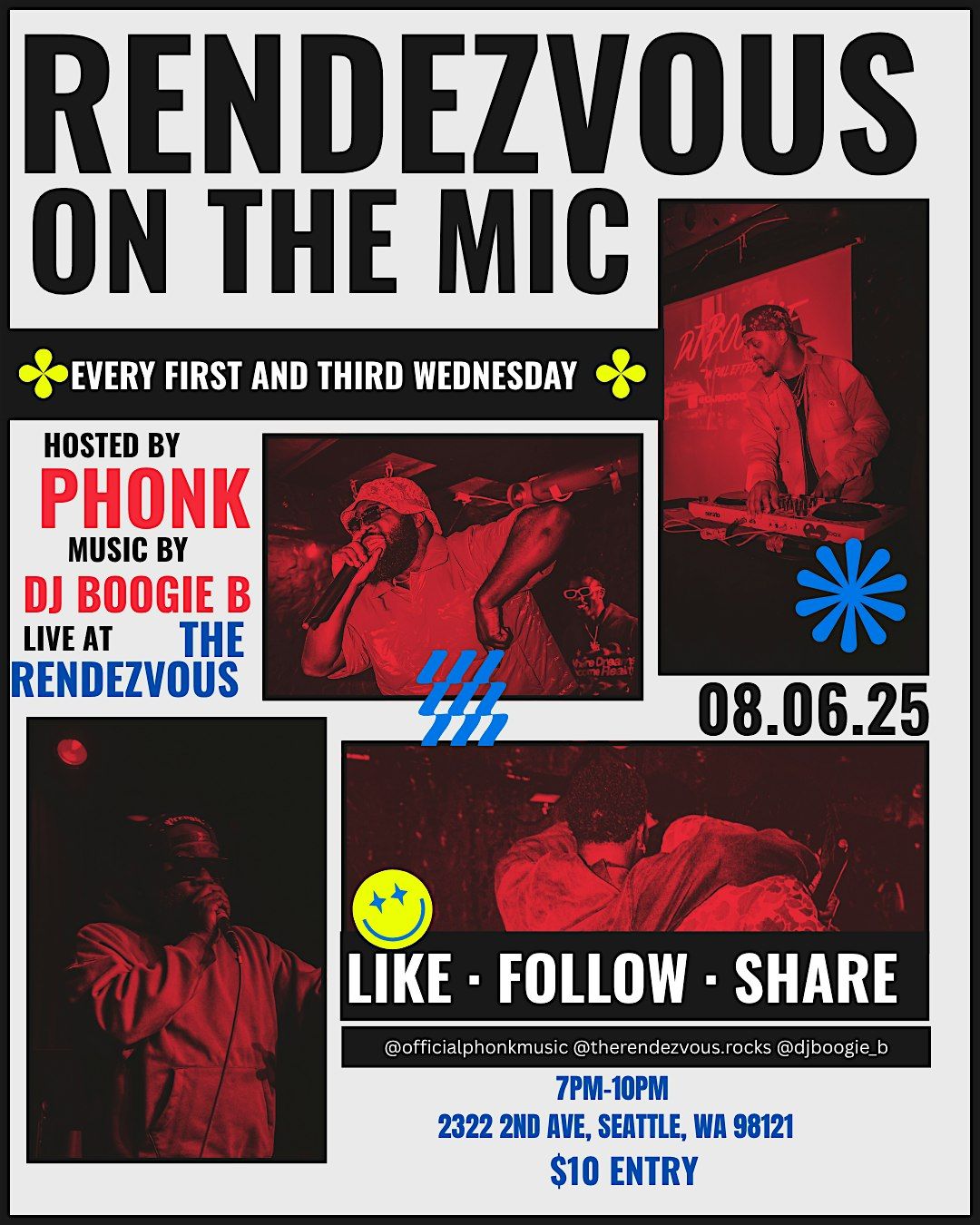 Rendezvous on the Mic, 6 August | Event in Seattle | AllEvents