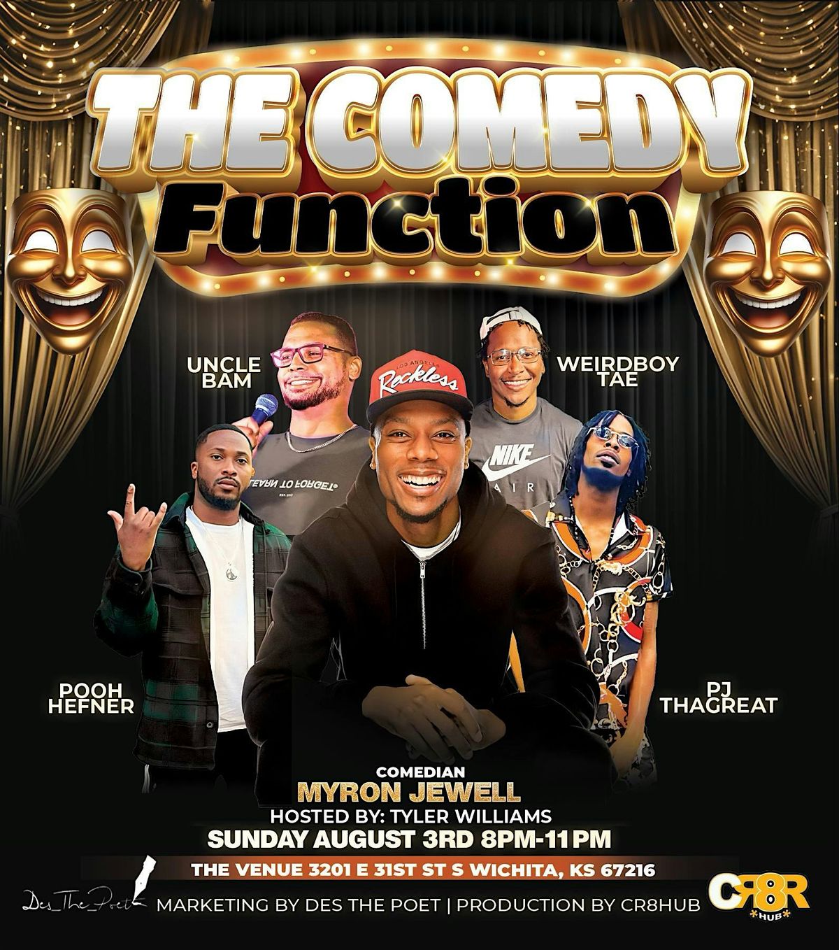 The comedy function, 3 August | Event in Wichita | AllEvents
