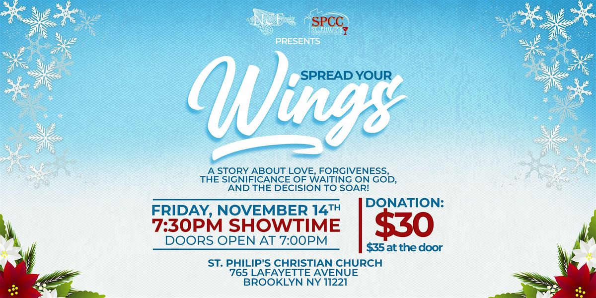 Spread Your Wings, 14 November | Event in Brooklyn | AllEvents