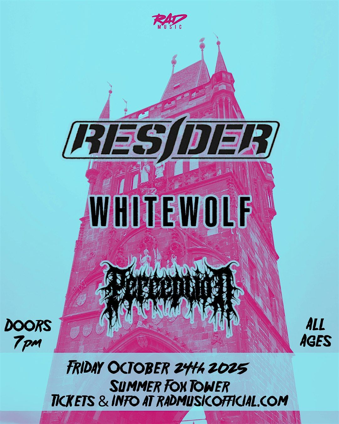 Resider,  Perception, Whitewolf, 24 October | Event in Fresno | AllEvents