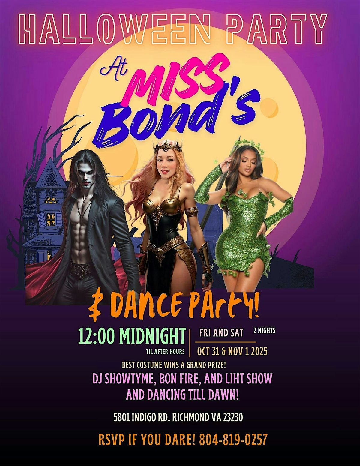 Halloween Party at Miss Bond's  RVA After Party! | Event in RICHMOND | AllEvents