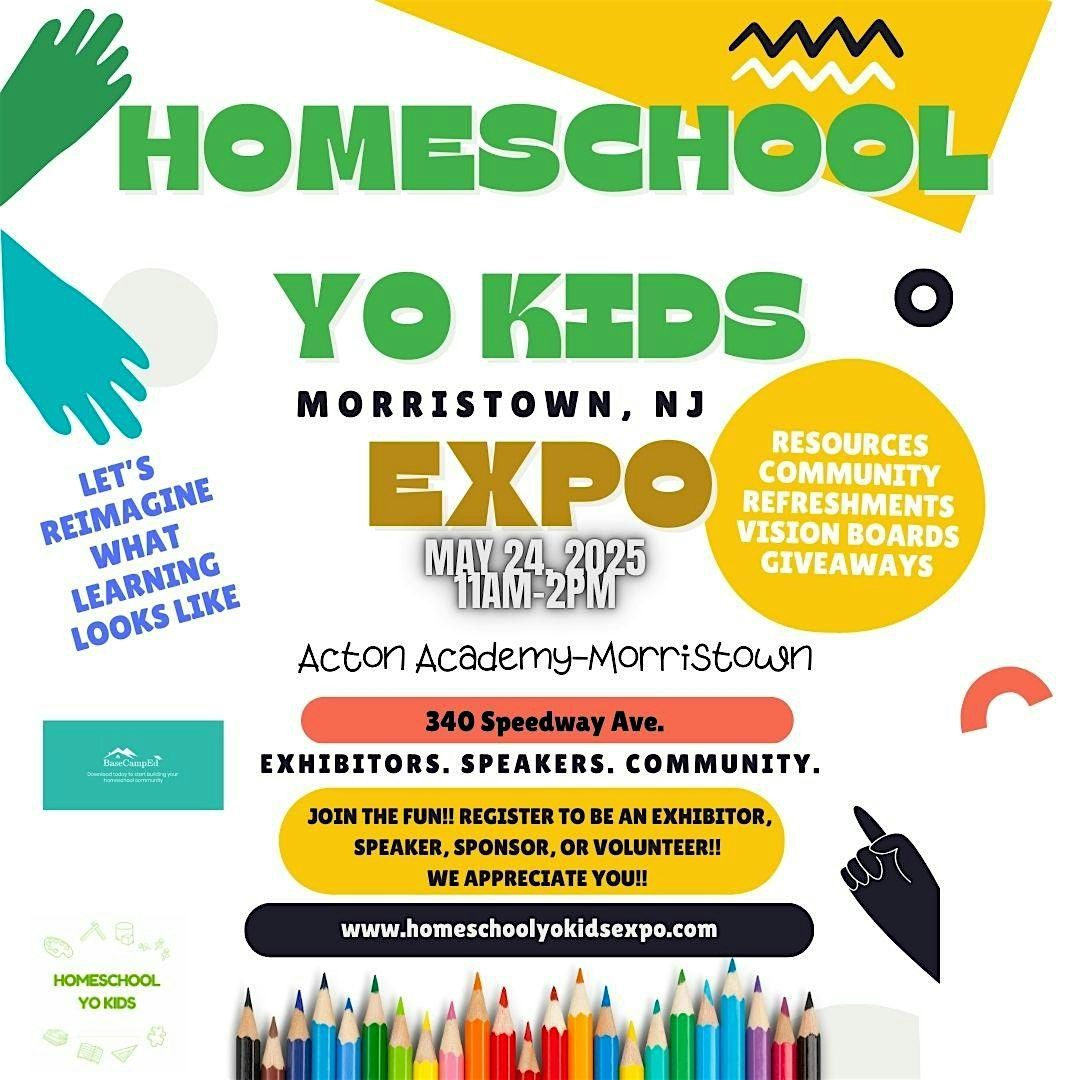 Homeschool Yo Kids Expo 2025-NJ, 24 May | Event in Morristown | AllEvents