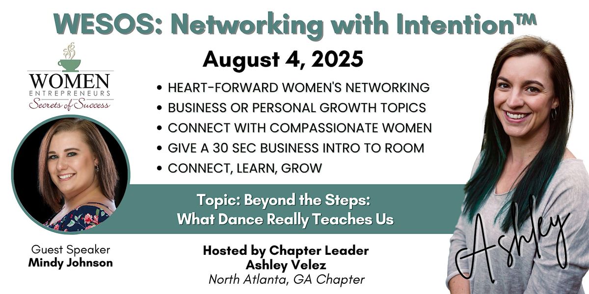 WESOS Network North Atlanta: Beyond the Steps: What Dance Really Teaches Us, 4 August | Event in Woodstock