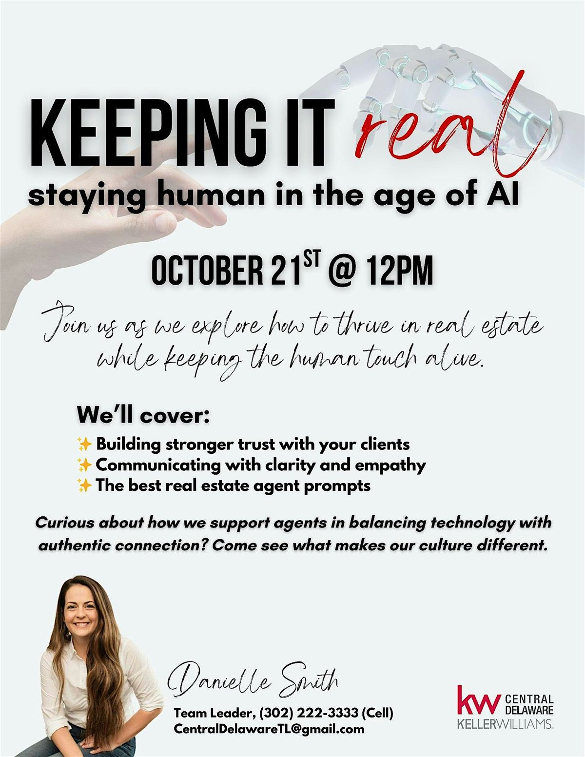 Keeping it Real: Staying Human in the Age of AI, 21 October | Event in Dover | AllEvents