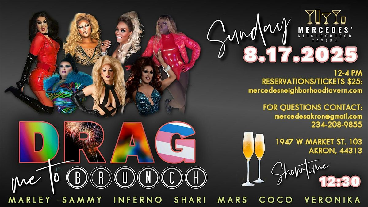 Drag Me to Brunch! A Drag Brunch at Mercedes' Tavern, 17 August | Event in Akron | AllEvents