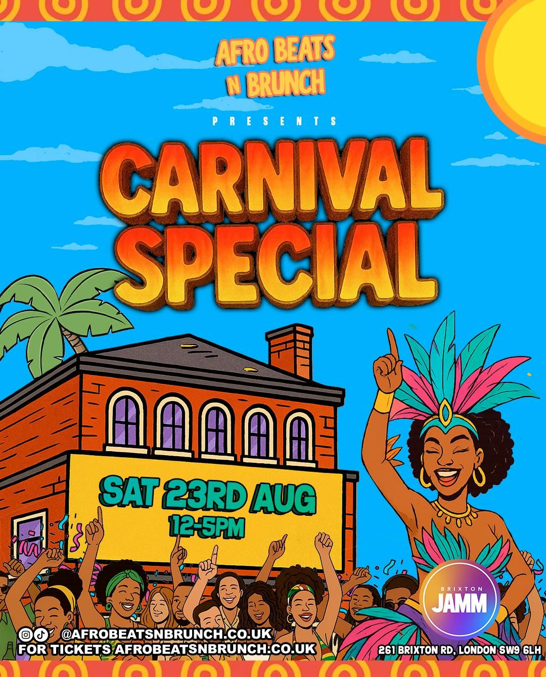 CARNIVAL WARM UP x AFROBEATS N BRUNCH - LONDON, 23 August | Event in London | AllEvents