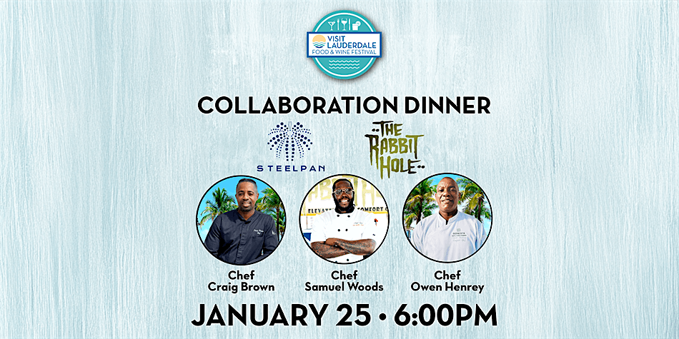 Collaboration Dinner at Steelpan with The Rabbit Hole, 25 January | Event in Fort Lauderdale | AllEvents