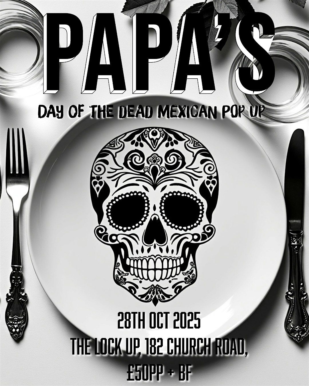 Papas - Day of the Dead Mexican pop up, 28 October | Event in Redfield | AllEvents