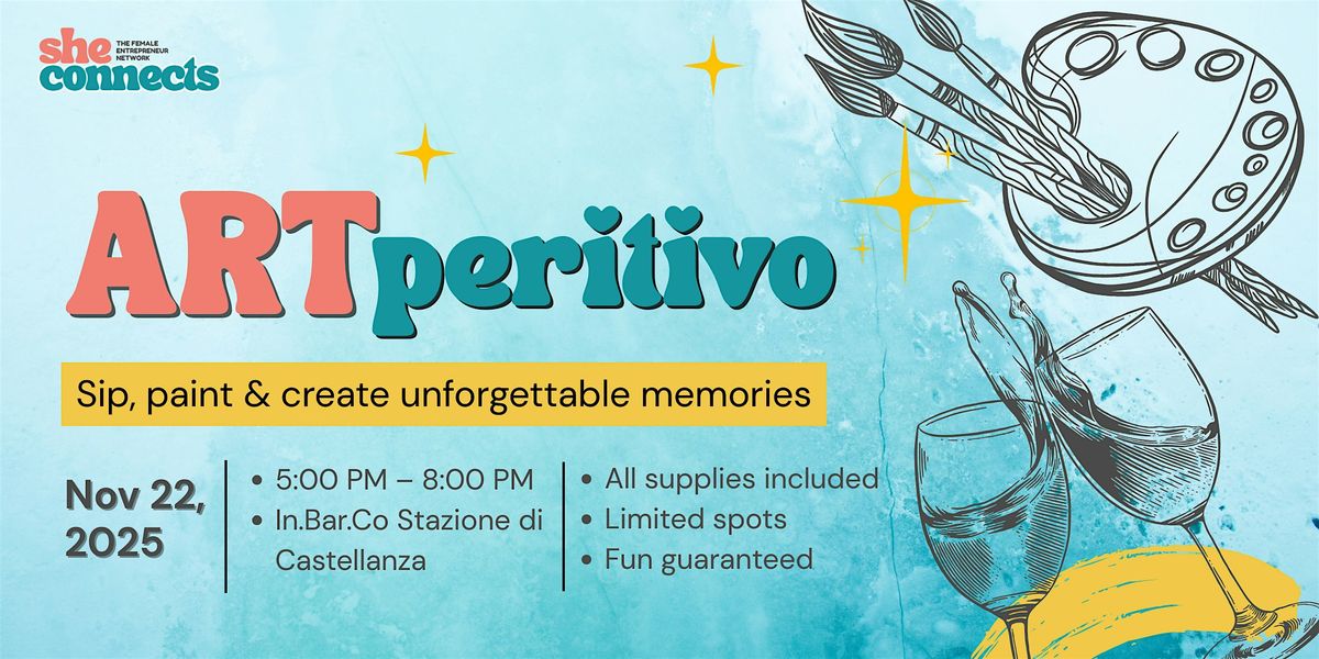 ARTperitivo - Join us for a creative evening with the SheConnects Community, 22 November | Event in Busto Arsizio