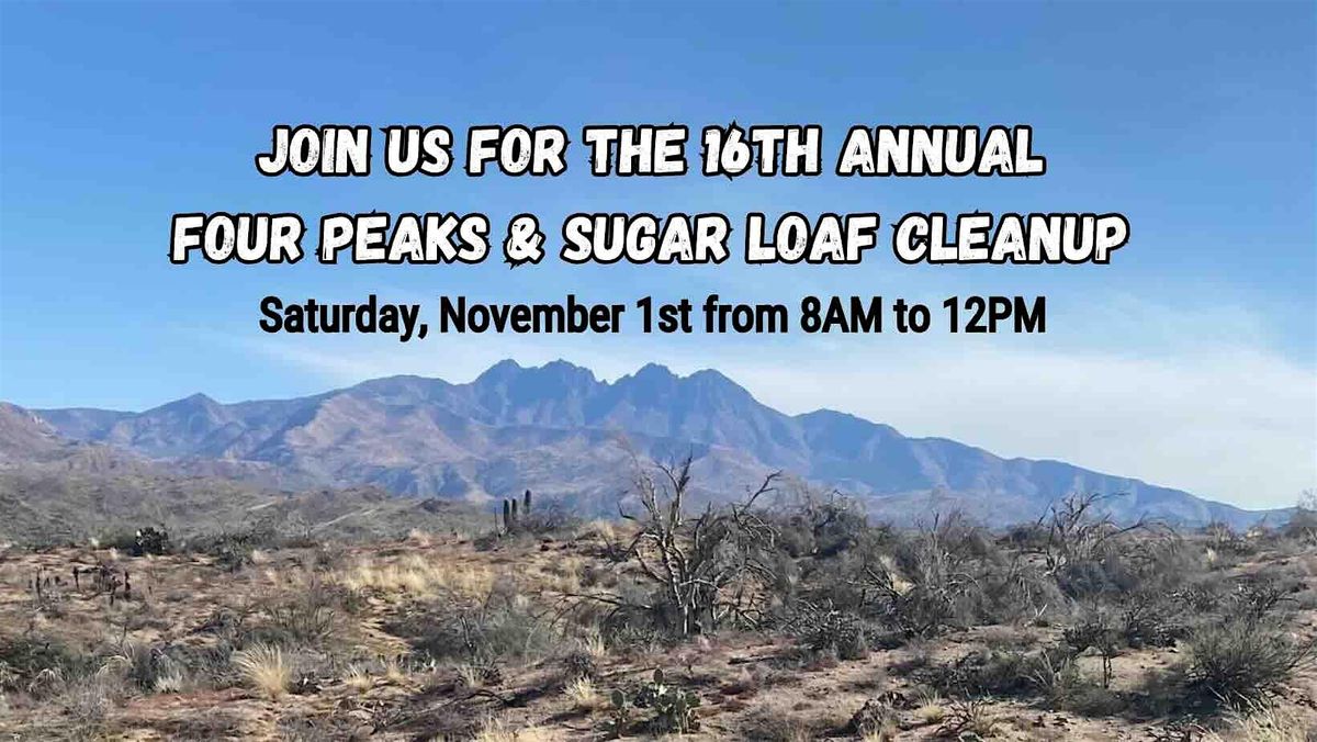 16th annual Four Peaks & Sugar Loaf Cleanup, 1 November | Event in Fort McDowell | AllEvents