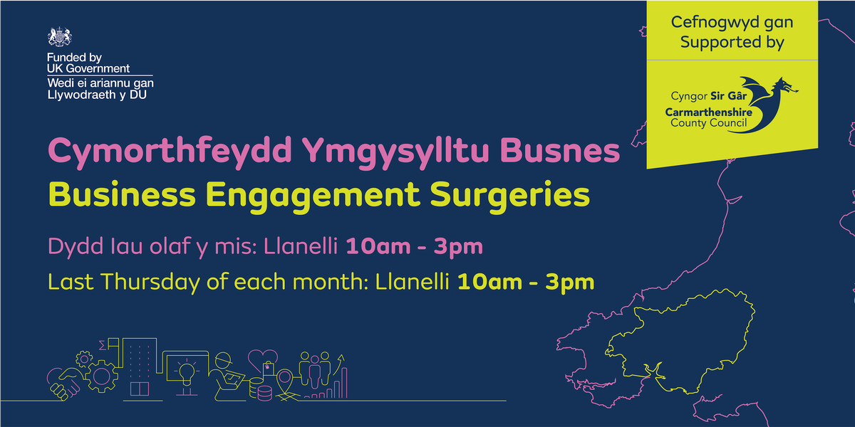 Cymorthfeydd Ymgysylltu â Busnesau | Business Engagement Surgery, 26 June | Event in Llanelli | AllEvents