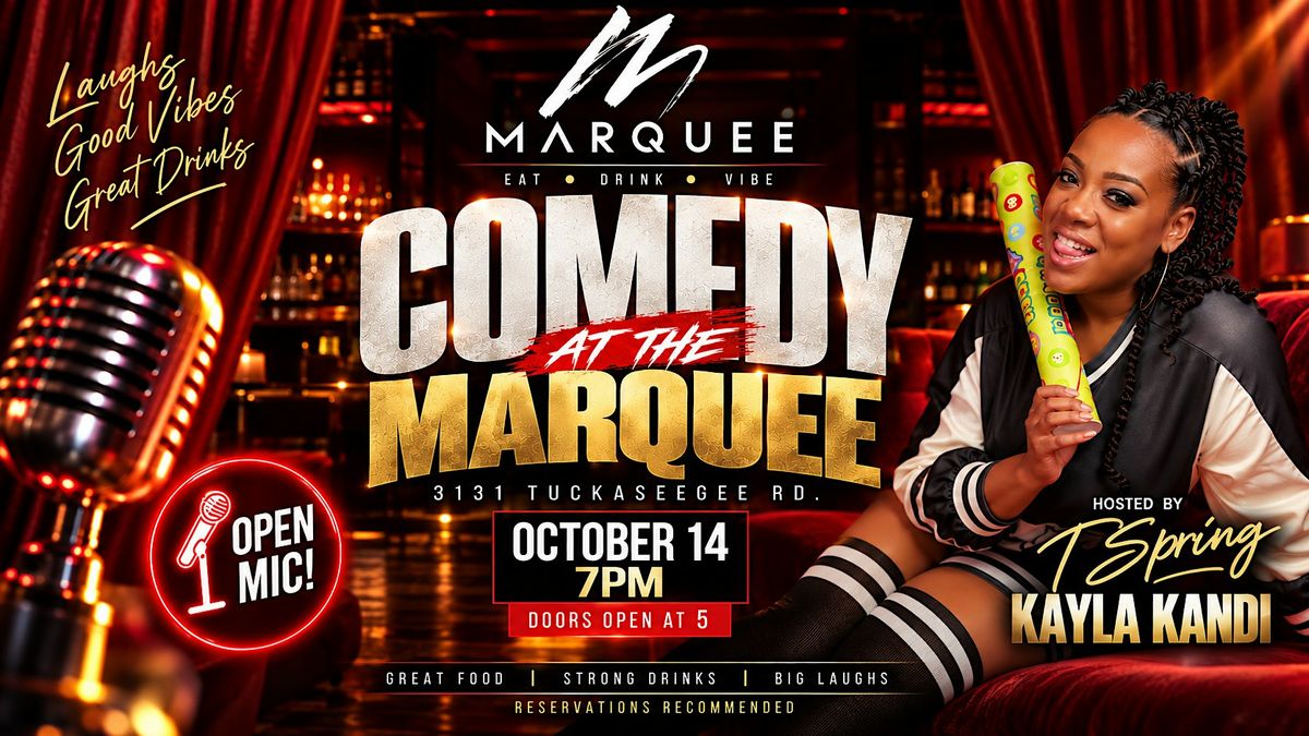 Comedy at the Marquee: Open Mic Night, Marquee Charlotte, 14 October ...