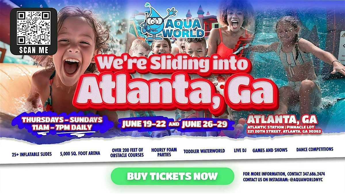 AQUA WORLD AT SLIDE CITY WATER PARK JUNE 21ST, 21 June | Event in Atlanta | AllEvents