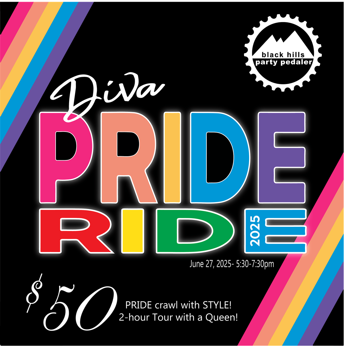 PRIDE Ride Diva 2025, 27 June | Event in Rapid City | AllEvents
