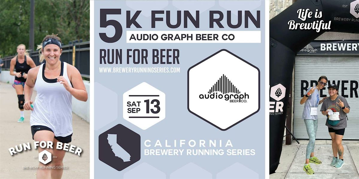 5k Beer Run x Audio Graph Beer Co | 2025 CA Brewery Running Series, 13 September | Event in Los Angeles | AllEvents