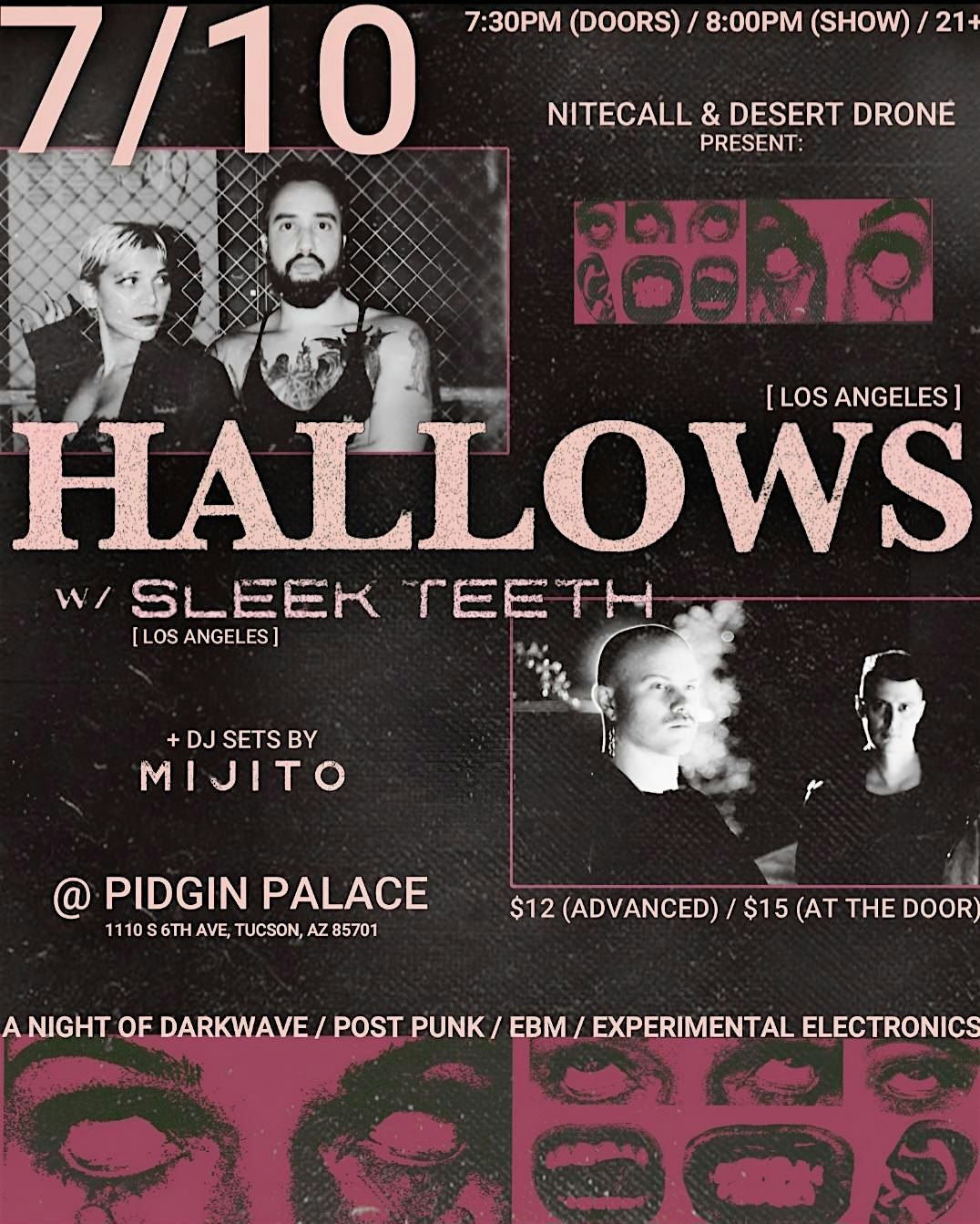 Hallows at Pidgin Palace, 10 July | Event in Tucson | AllEvents