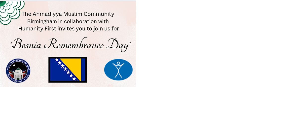 Bosnia Remembrance Day | Event in Birmingham | AllEvents
