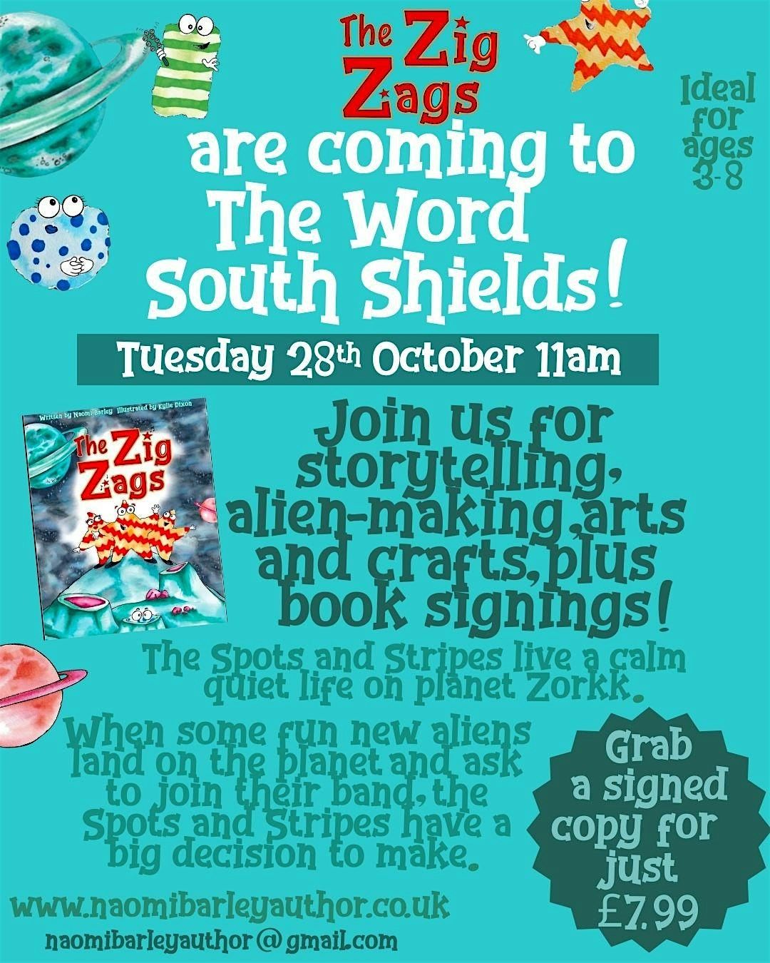 Storytelling with Naomi Barley - Zig Zags, 28 October | Event in South Shields | AllEvents