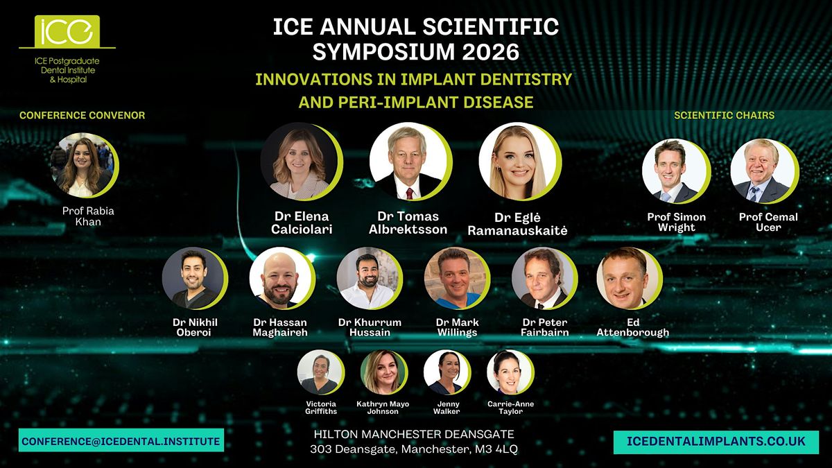 ICE Annual Scientific Symposium., 24 January | Event in Manchester | AllEvents