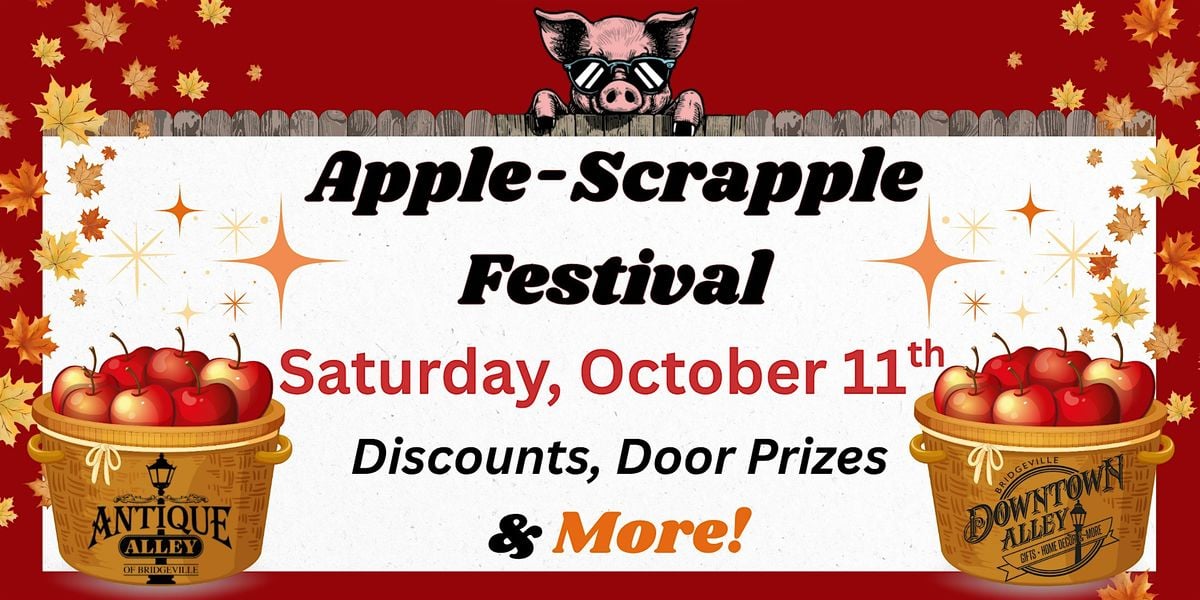 Apple Scrapple Celebration, 11 October | Event in Bridgeville | AllEvents