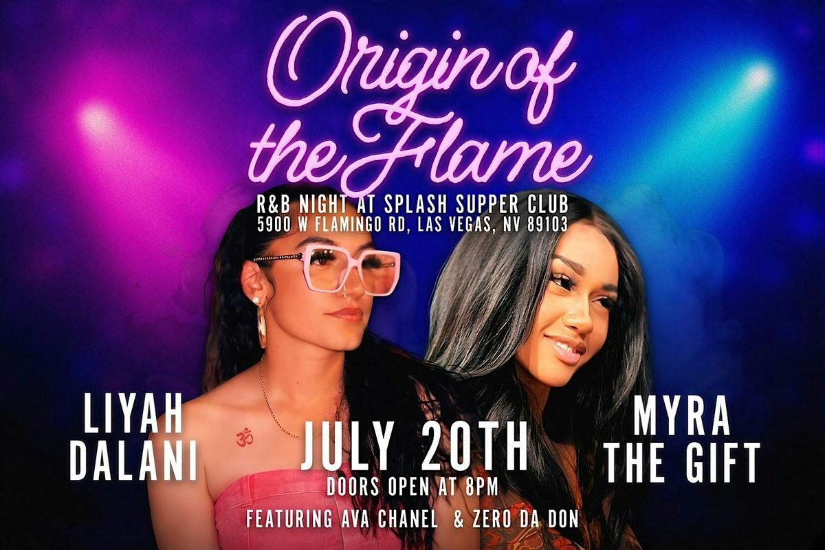 Origin Of The Flame - R&B Night at Splash Supper Club, 20 July | Event in Las Vegas | AllEvents