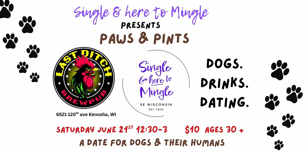 Single & here to Mingle hosts Paws & Pints Dating Event, 21 June | Event in Kenosha | AllEvents