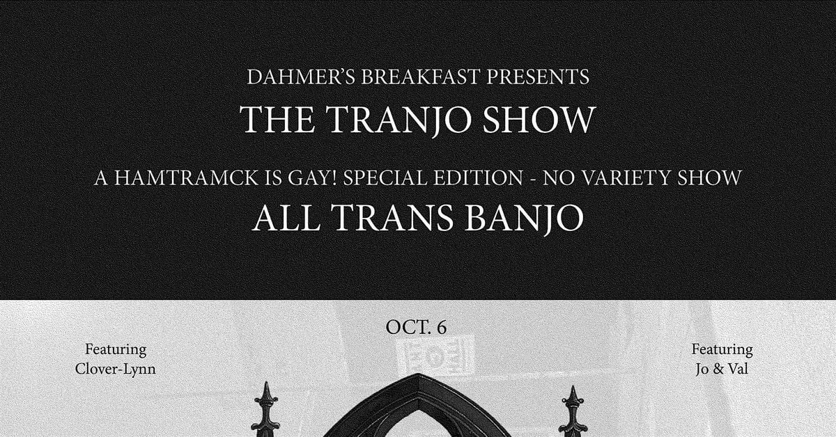 Tranjo Show (All Trans Banjo) @ Ghost Light, 6 October | Event in Hamtramck | AllEvents