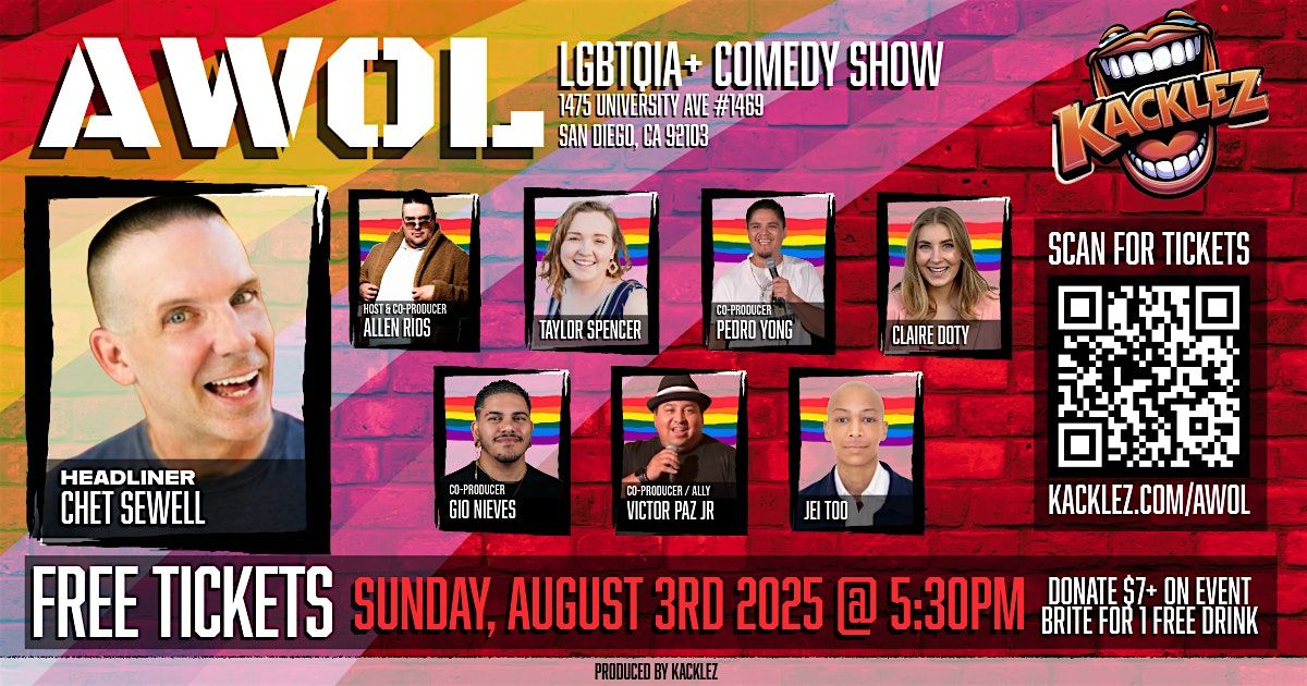 Stand Up Comedy Show in Hillcrest LGBTQIA+, 3 August | Event in San Diego | AllEvents
