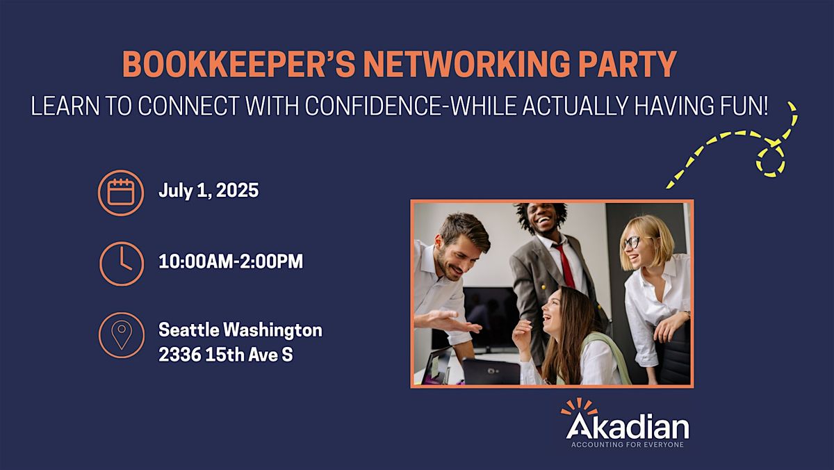 Bookkeeper's Networking Party, 1 July | Event in Seattle | AllEvents