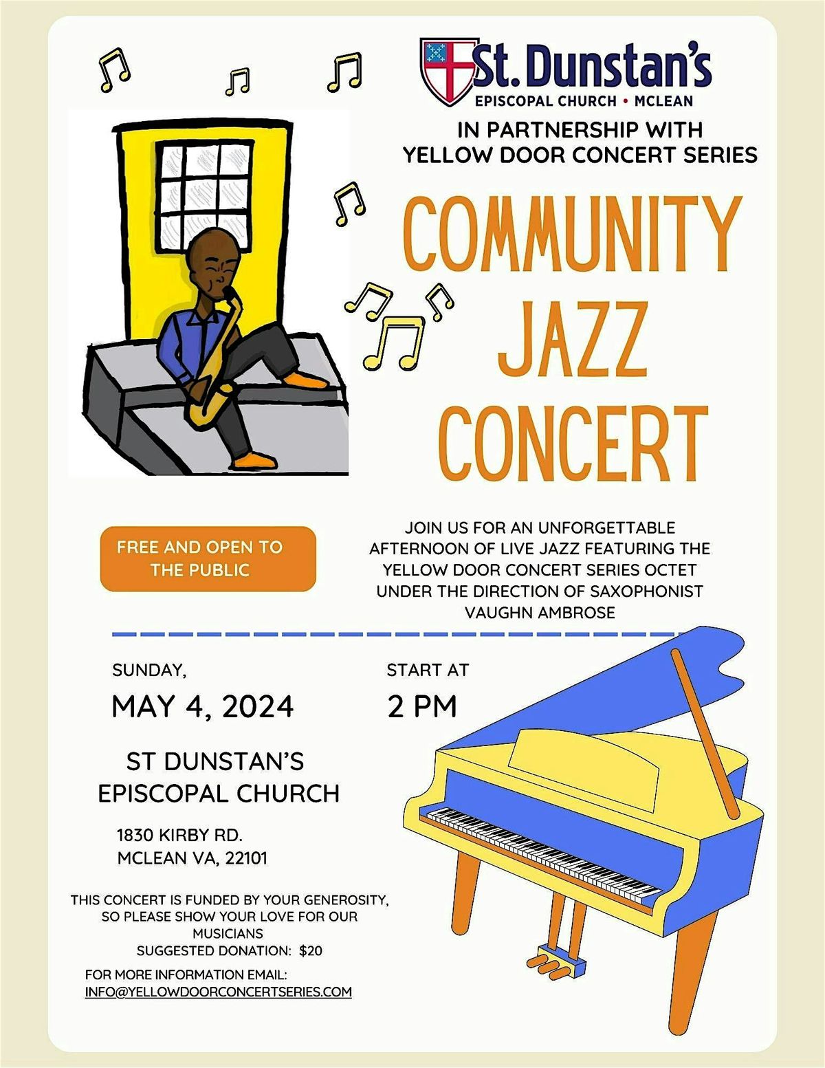 Free Jazz Concert, 4 May | Event in McLean | AllEvents
