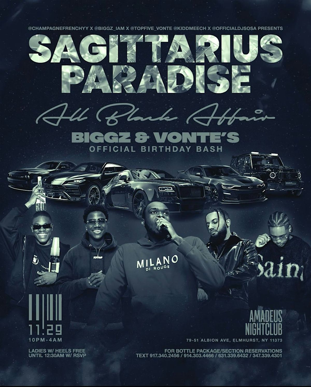 SAGITTARIUS PARADISE: ALL BLACK AFFAIR, 29 November | Event in Queens | AllEvents