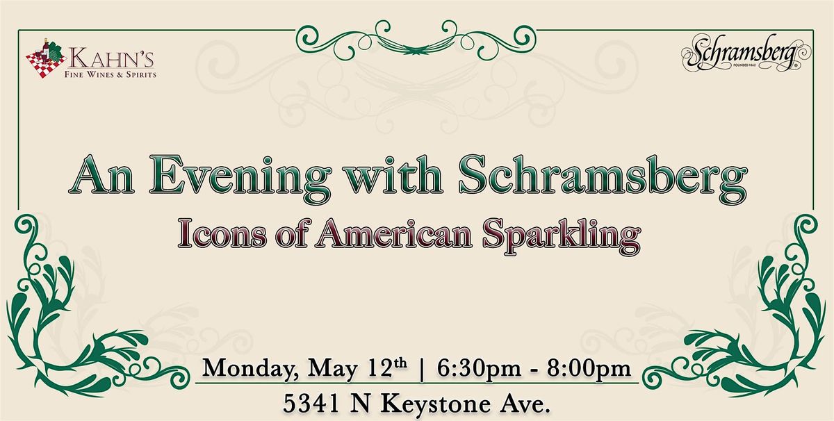 An Evening with Schramsberg: Icons of American Sparkling | Event in Indianapolis | AllEvents