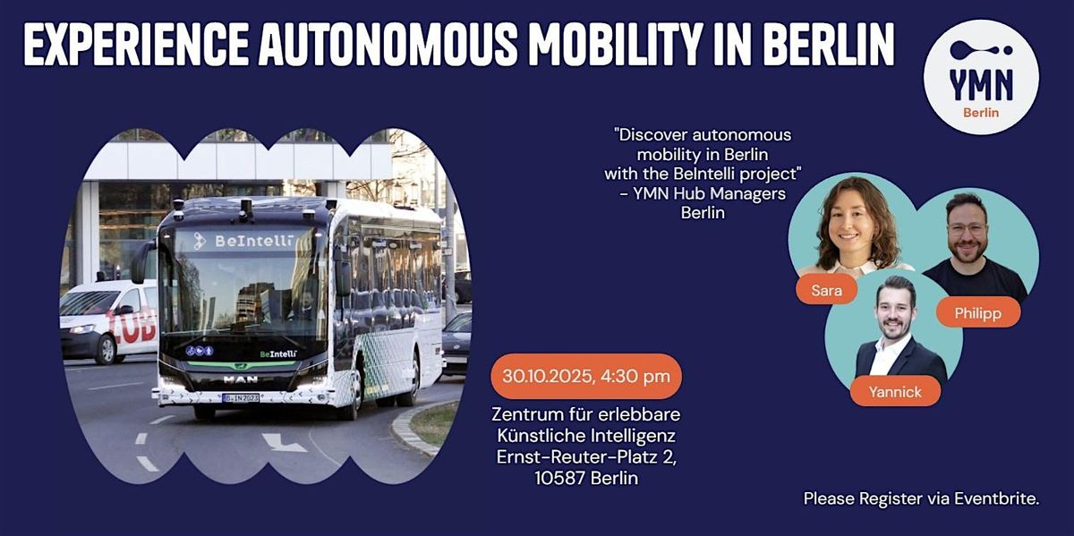 Experience Autonomous Mobility in Berlin, 30 October | Event in Berlin | AllEvents