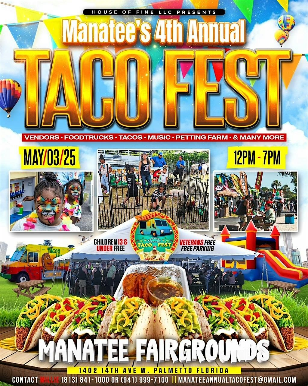 Manatee's 5th Annual Taco Fest, 2 May | Event in Palmetto | AllEvents