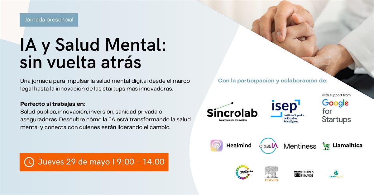 IA y Salud Mental: sin vuelta atrás, 29 May | Event in Madrid | AllEvents